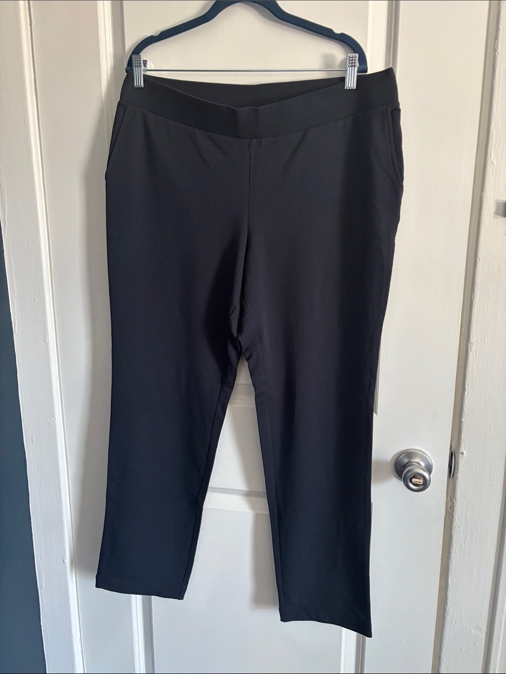 J. Jill deepblue Pull-On Straight Cropped Leggings